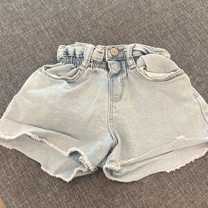 Zara Light Blue Kids Denim Shorts